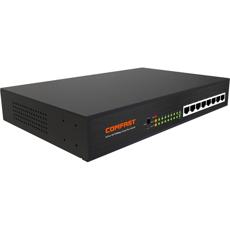 Comfast CF-S180P высокое Мощность интеллектуальный мониторинг питания 8 Порты и разъёмы