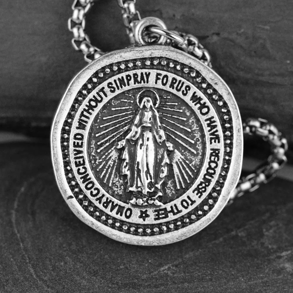 A341 Miraculous Подвеска с Майклом с защитой от Archangel, подвеска guuradian Angel Wing, патрон, католический медальон, ювелирные изделия, Прямая поставка - Окраска металла: A341 Miraculous