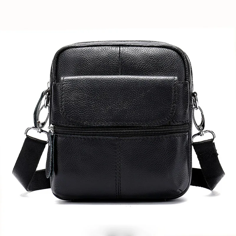 BOLEKE Casual Men Briefcase Cowhide Leather Business Bag Male Vintage Men's Messenger Small Shoulder Bags Crossbody For |