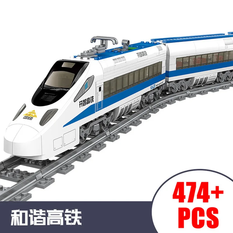 Высокотехнологичный конструктор KAZI City Train Power сделай сам игрушка MOC tech совместим