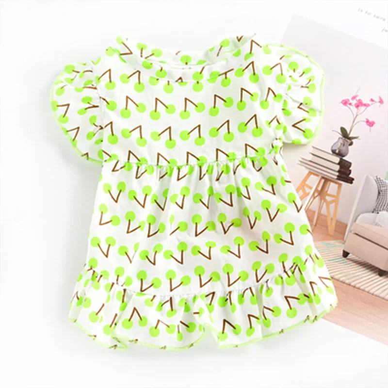 Лето домашнее животное одежда с рисунком вишен и штаны принтом &quotКот&quot для