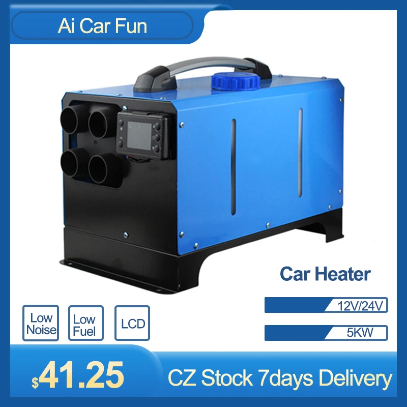 Remote Control Diesel Heater Car 5KW 12V/24V Air Heater Parking Heater With LCD Monitor For RV Motorhome Trailer Trucks Boat Remote Control Diesel Heater Car 5KW 12V/24V Air Heater Parking Heater With LCD Monitor For RV Motorhome Trailer Trucks Boat