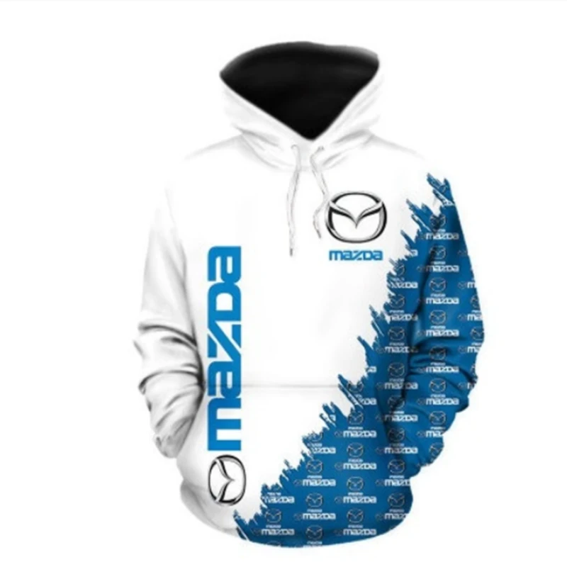 

New Men fashion hoodies Mazda 3D Logo Printed Spring Autumn Streetwear Fashion Men's clothes pullovers casual Sportswear