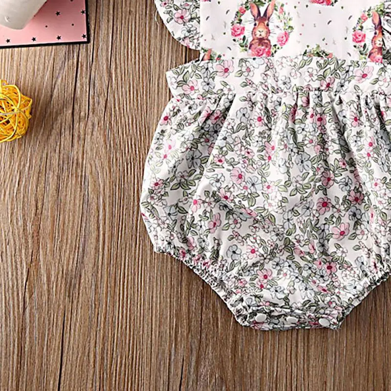 

Girl Jumpsuits Cartoon Newborn Baby Girl Romper Infant Jumpsuits Sunsuit Summer Clothes