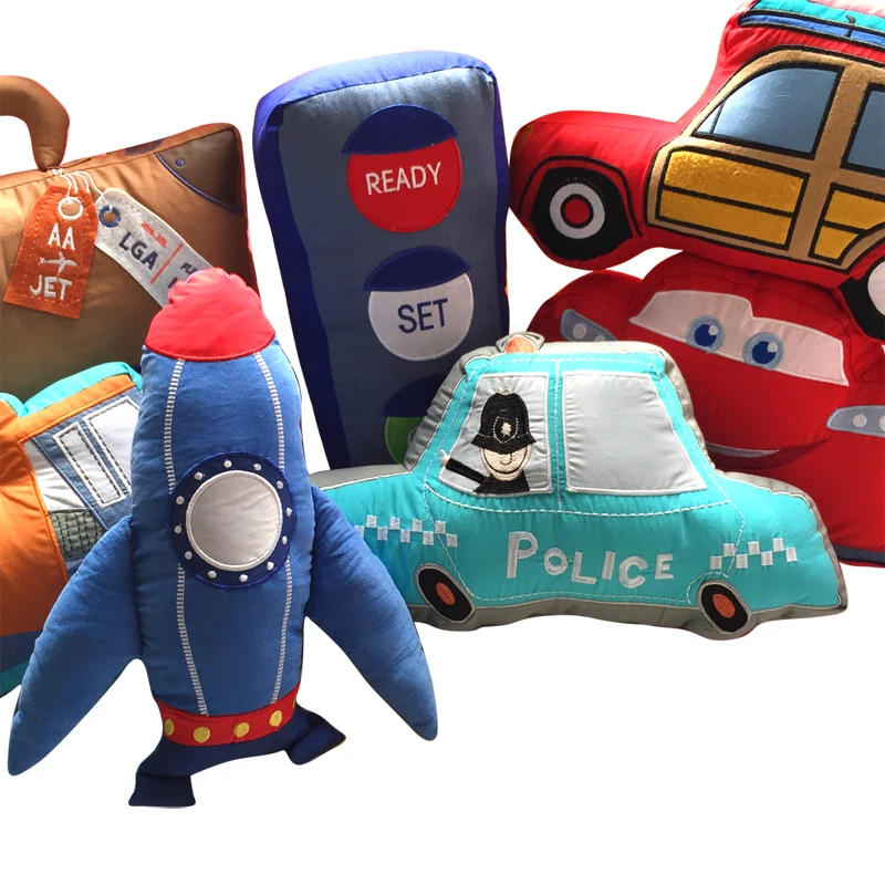 Новинка постельное белье для экскаватора подушка с вышивкой детская автомобиля