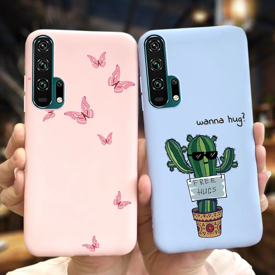 Чехол для Honor 20 чехол Pro телефона с милым мультяшным котом мягкий бампер |