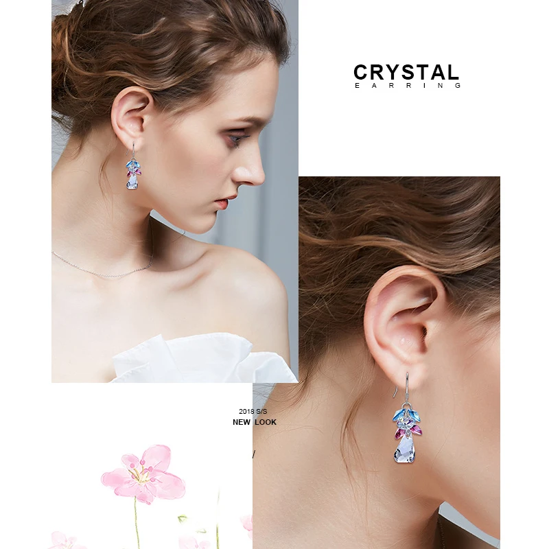 Женские серьги-подвески с кисточками из серебра 925 пробы