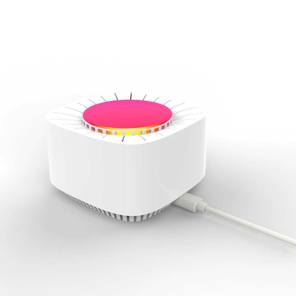 Egg Type Carbon Dioxide Detector With Three Different Light Displays and Automatic Alarm TUYA WiFi | Инструменты