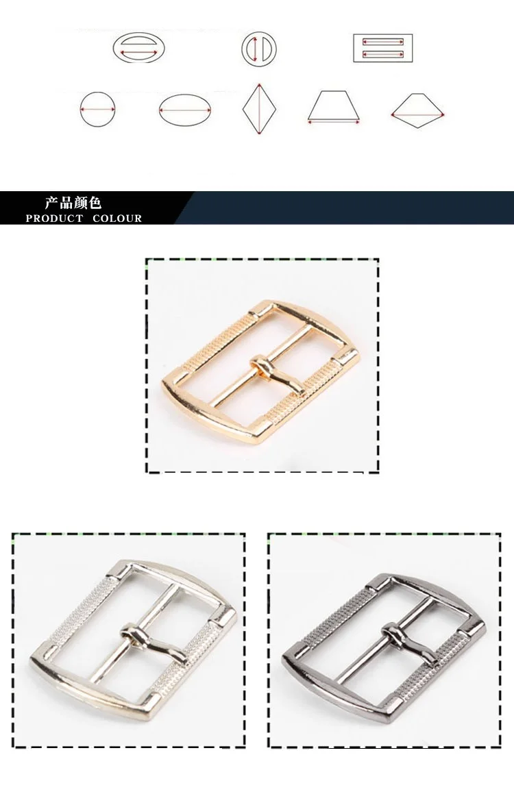 

Pin Buckle Metal Roller Adjuster Rectangle Ring for Belt Garment Shoes Bag DIY Leathercrafts Accessories 10pcs