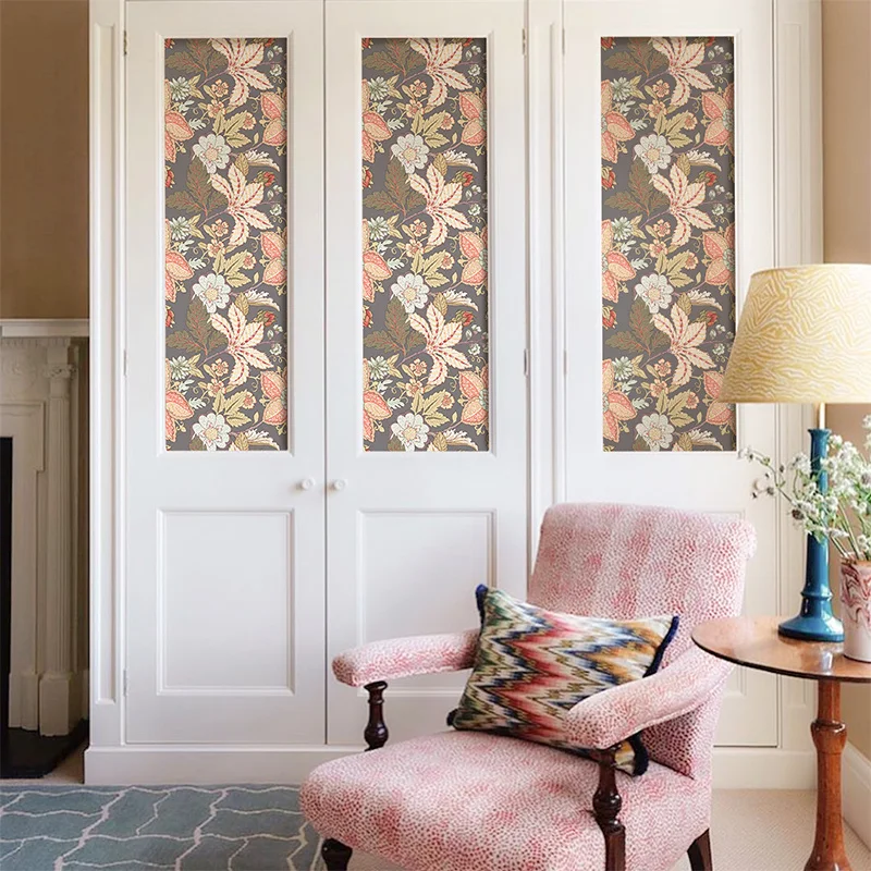 

Мебель, уникальные романтические водонепроницаемые наклейки в скандинавском стиле, цветочные эстетические наклейки на Drzwi, украшение для к...