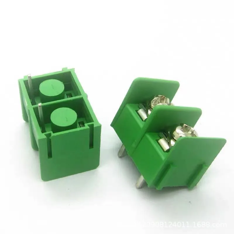 10 шт. KF7620 7 62 мм шаг разъем pcb винтовой клеммный блок 2 pin/3 pin/4Pin/5Pin/6 P/7 P/8 P зеленый