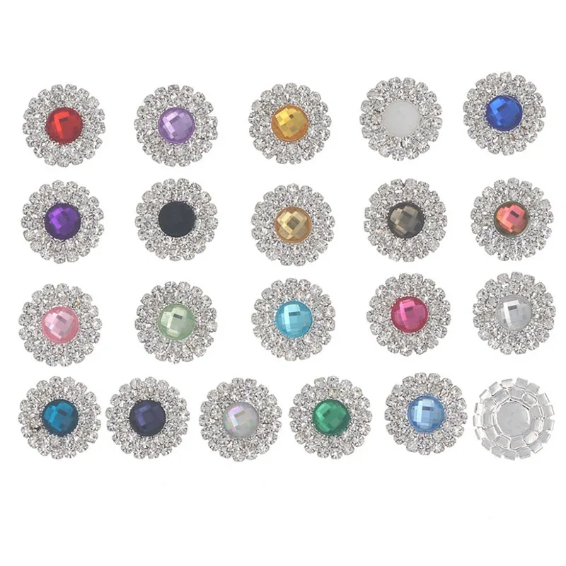 10 шт. серебряные декоративные акриловые ленты Стразы 20 мм | Украшения и