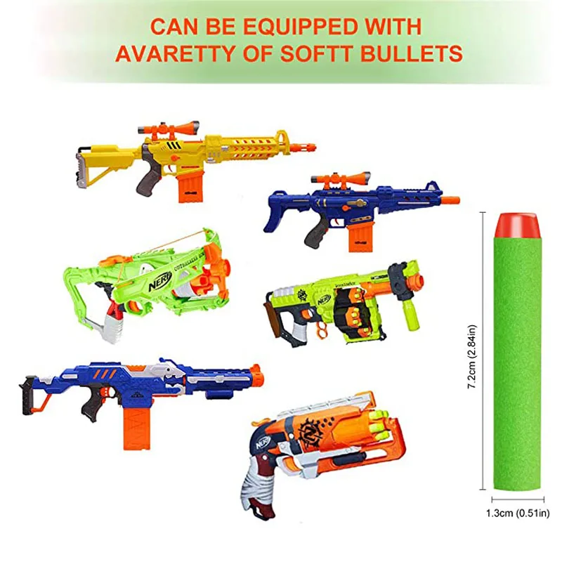 7 2 см Твердые запасные дротики из пеноматериала для Nerf N-Strike элитная Серия