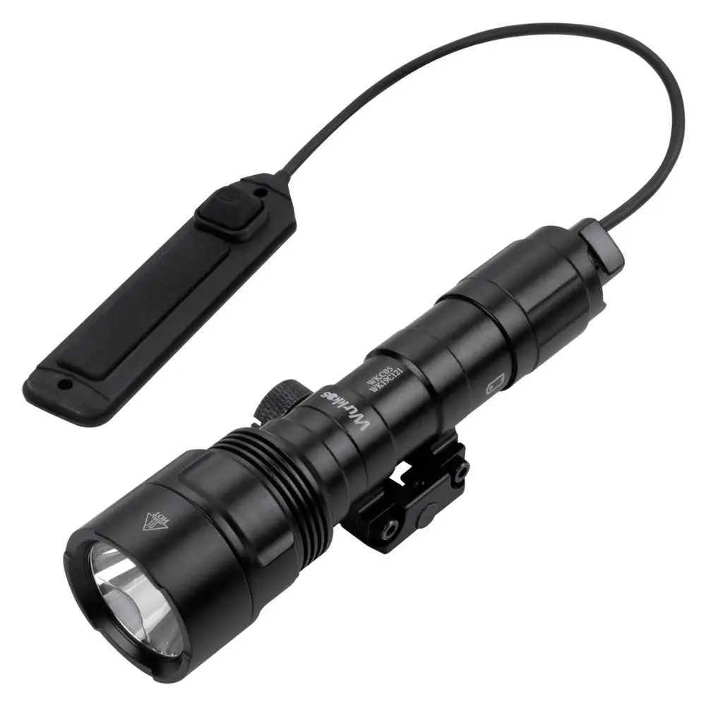 

Тактисветильник вспышка WKC05 Cree XPL 1000 лм, профессиональный фонарь для оружия с дистанционным переключателем давления