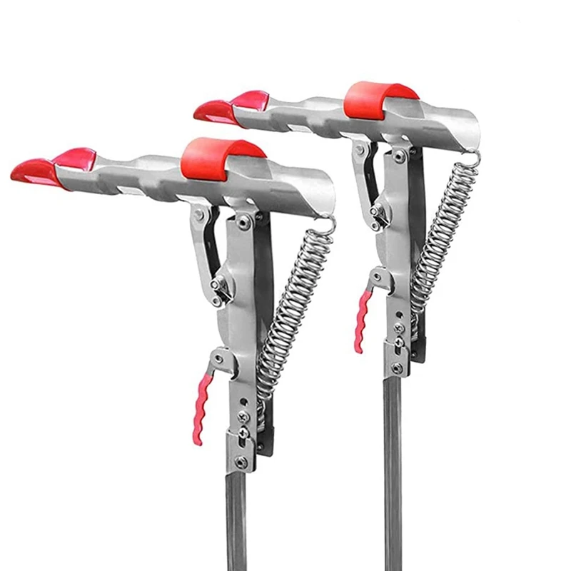 

Fishing Rod Holder Automatic Spring Tip-Up Hook with Stainless Steel Ground Support Fish Pole Rack, 2 Packs