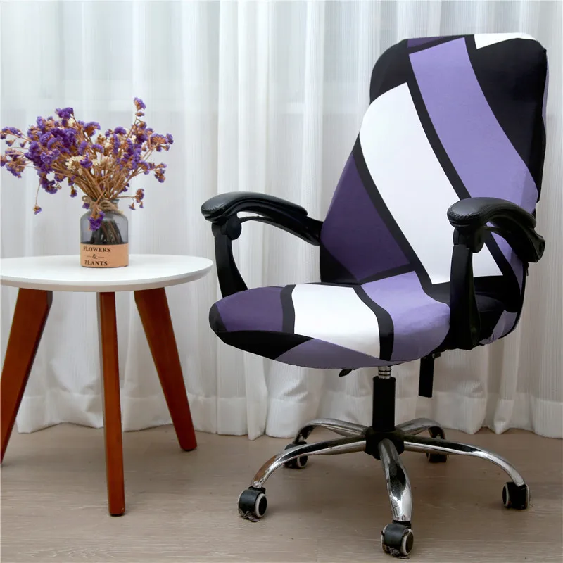 

Computer Chair Cover Anti-dirty Seat Chair Cover Case Armchair Slipcover Stretch Spandex Office Rotating Lift Chair Cover