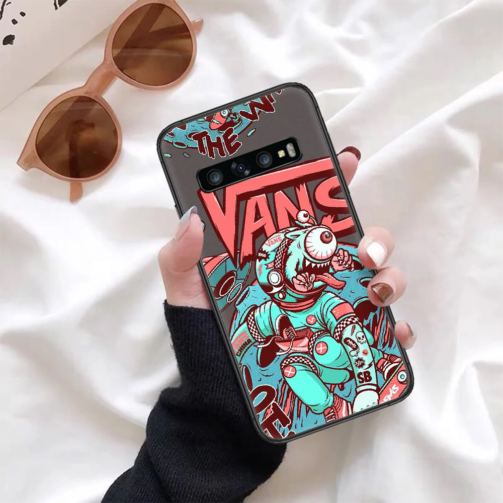 

sports brand vanss Phone Case For Samsung Galaxy Note S 8 9 10 20 Plus E Lite Uitra black Prime Luxury Cover Fashion Hoesjes