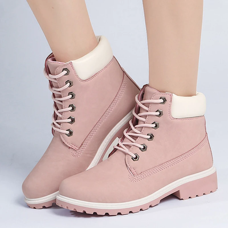 Зимние ботинки Женская обувь Теплые плюшевые кроссовки на меху Женские зимние