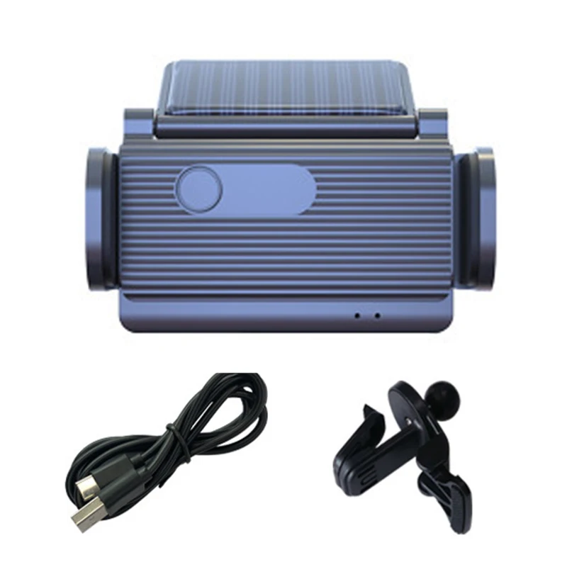 

1 шт. Автомобильный держатель для телефона на солнечной батарее, с поворотом на 360 градусов