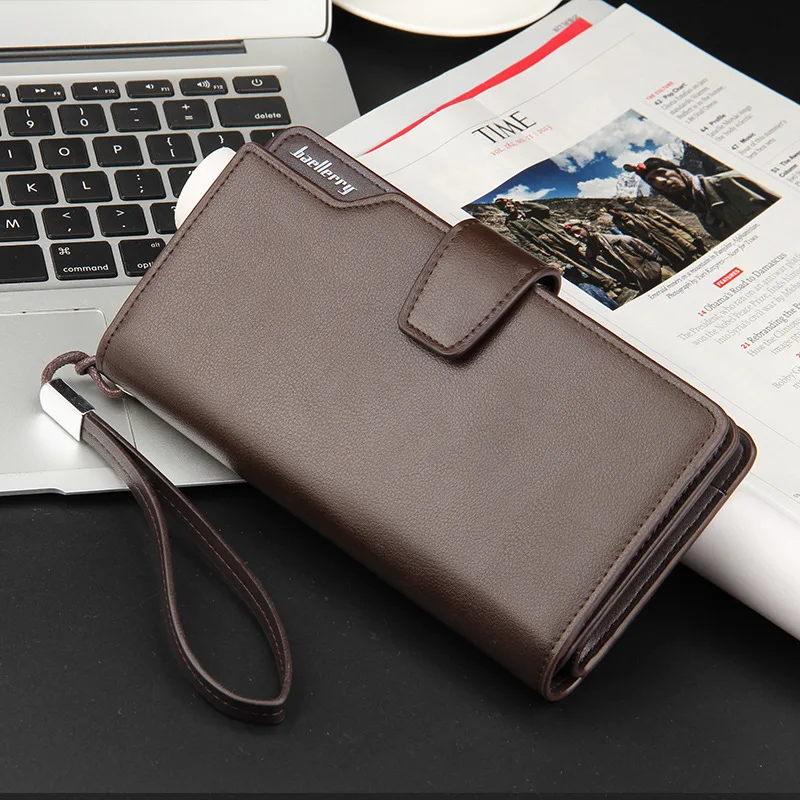 

Baellerry leisure men's wallet long clutch bag 30% off wallet multifunctional clutch men's mobile phone bag Men's Fashion Wallet