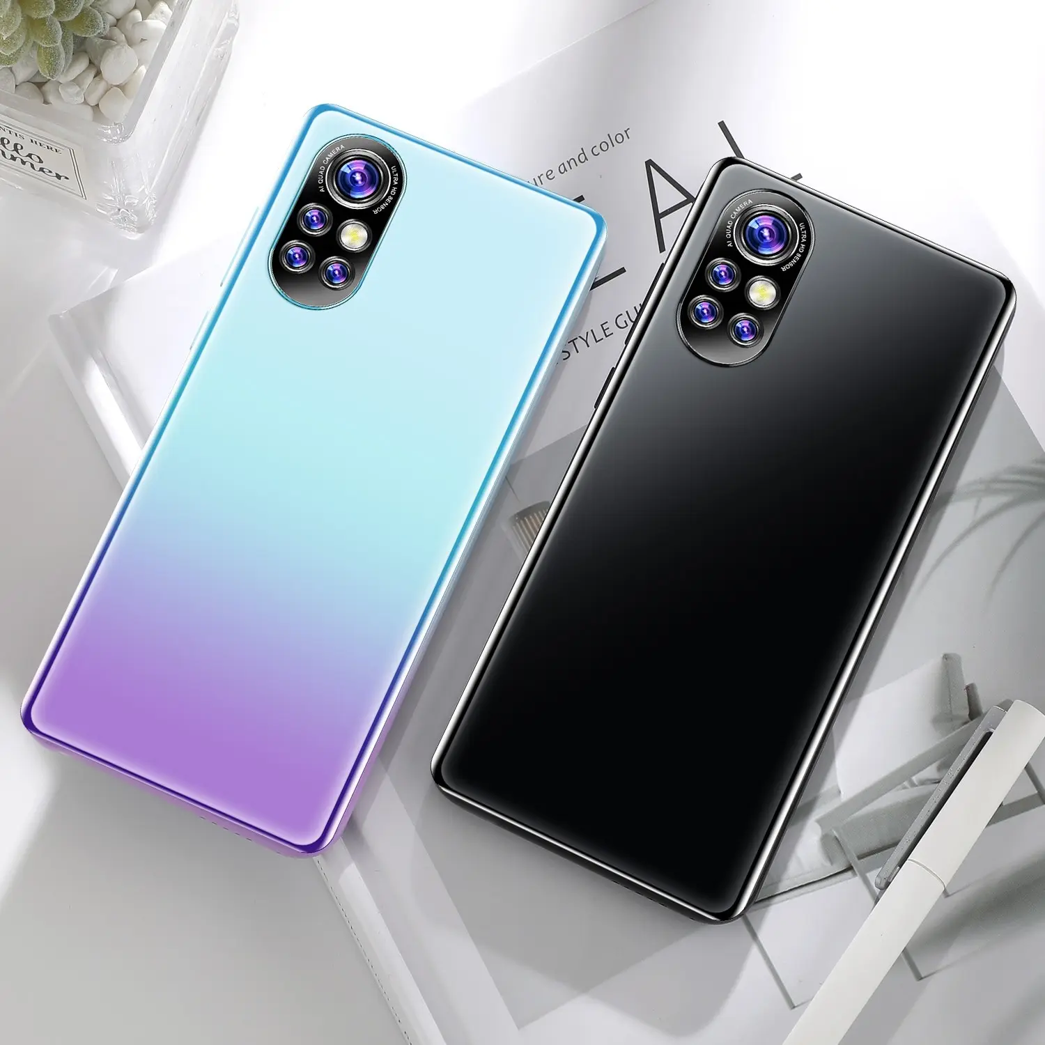 

Nova8 Pro Smart Phone New Global 5200mah Dual Sim + Version 6gb +128gb Micro Sd Fingerprint Id 8 16mp Cell Phone