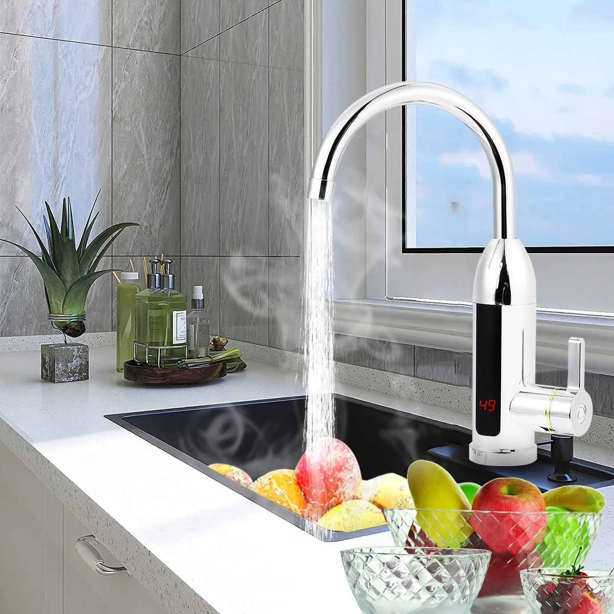 

Электрический кухонный водонагреватель без резервуара, 3000 Вт, 220 В