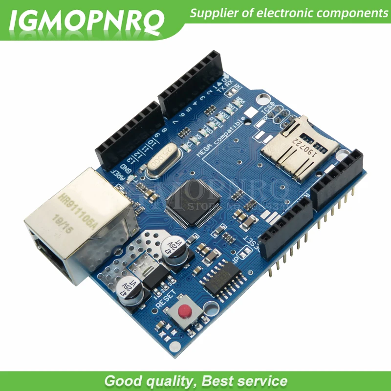1 шт. Щит Ethernet щит W5100 R3 UNO Mega 2560 1280 328 UNR макетная плата|Интегральные схемы| |