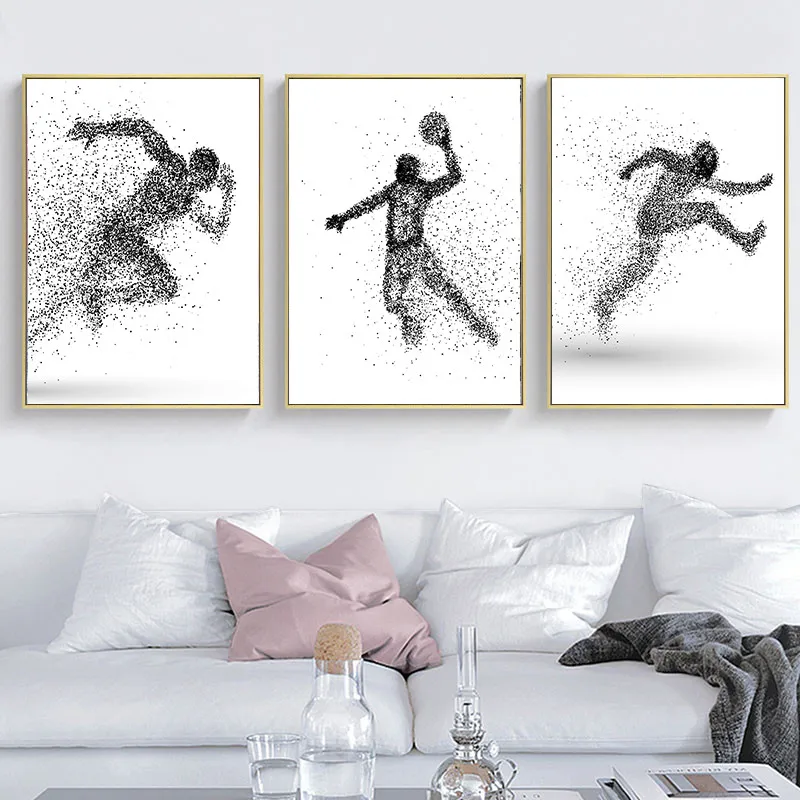 Творческая абстрактная Спортивная препятствия велосипед бег Dunk художественная