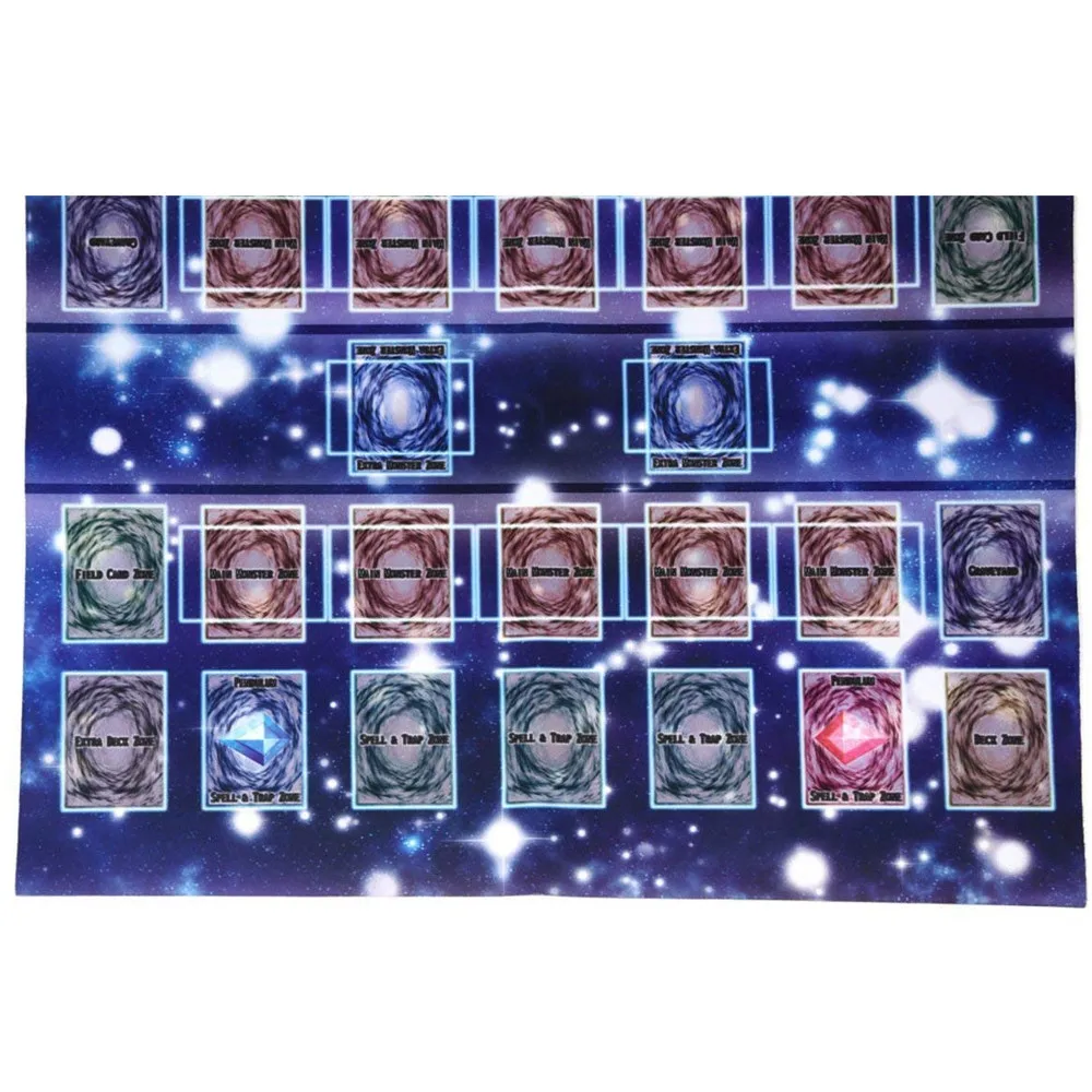 Yugioh Аксессуары карточная игра Pad резиновый игровой коврик 60x60 см Galaxy Стиль