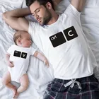 1 шт., футболка с коротким рукавом и надписью отцы и сын дочь