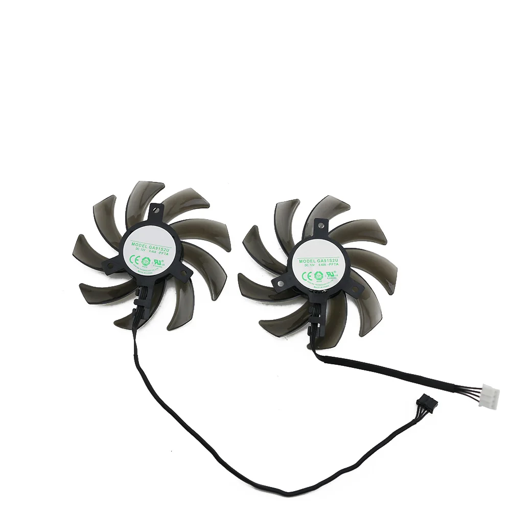 Вентилятор видеокарты GA91S2U 4Pin GTX 1660 1660Ti RTX2060 RTX2070 для PNY Palit RTX 2060 SUPER 2070 Gamingpro Dual GPU Cooler