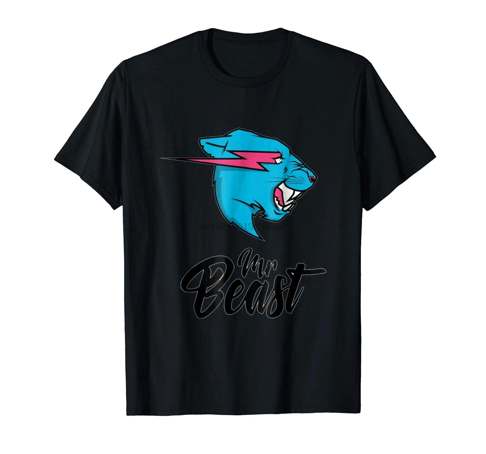 Смешная Черная Футболка Mr Beast S-3XL |