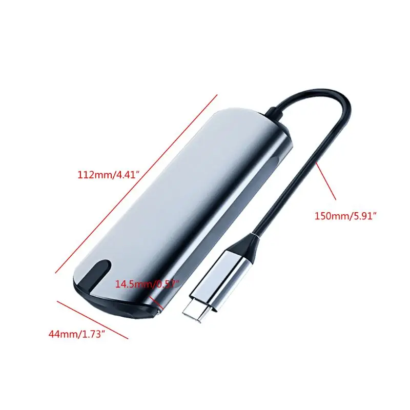 4 в 1 usb хаб 3 0 Тип C переходник Порты USB высокоскоростной разветвитель для Тетрадь