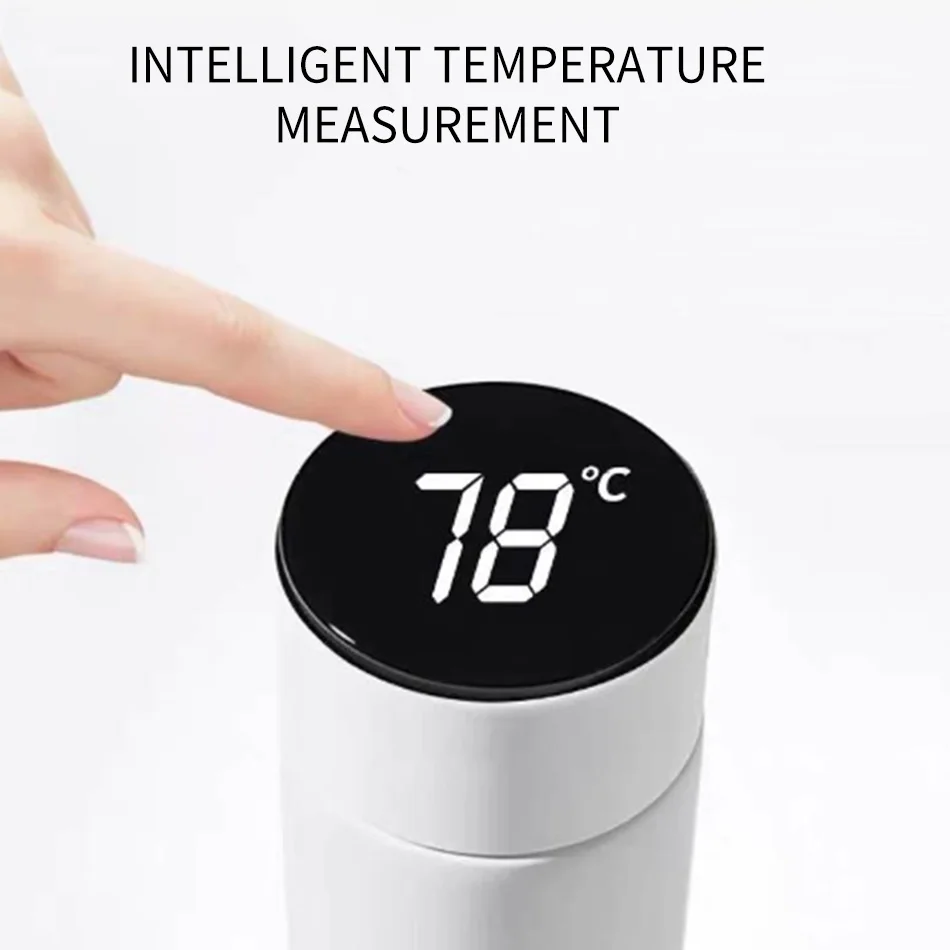

Smart Insulation Cup Digital Display Temperature Measuring Lid Accessories Custom Water Bottle Universal Glass Tea