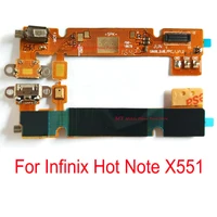 5 pcs new usb charging charge port dock connector board flex cable with microphone flex cable for infinix x551 hot note x551