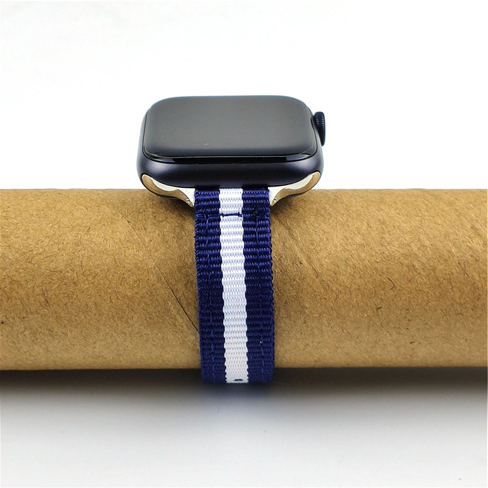 Ткань тонкий ремешок для наручных часов Apple Watch se 40 мм длина-44 iwatch 6 5 4 3 SE 38 42 женщин