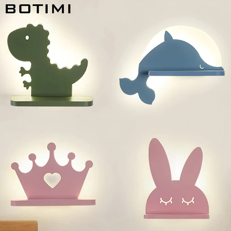 Настенный светильник BOTIMI светодиодный с полкой|Комнатные настенные LED -лампы| |