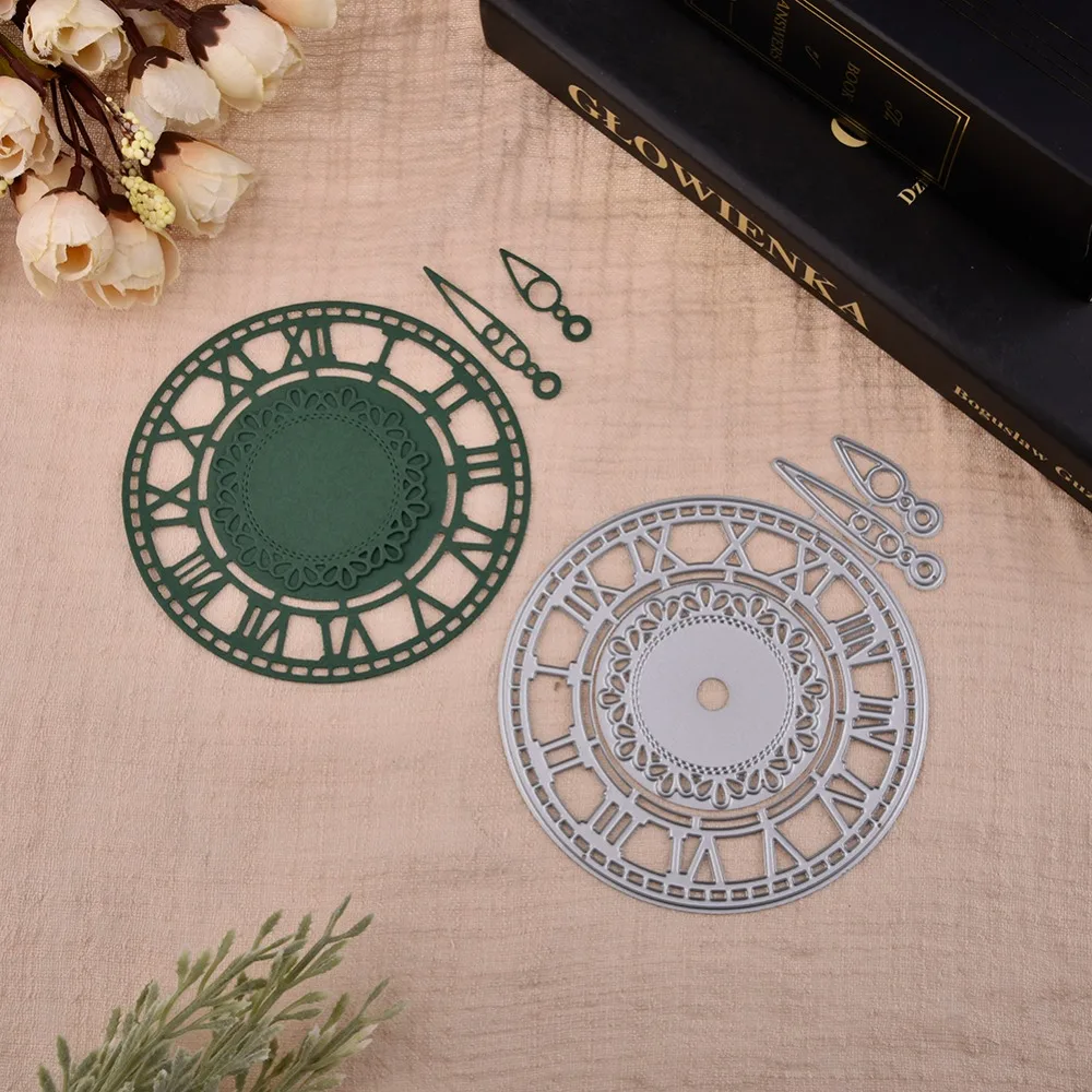Clock Metal Cutting Dies Cut Die Watch Frames Mold Scrapbook Paper Craft Knife Mould Blade Punch Stencil Stamps And | Дом и сад