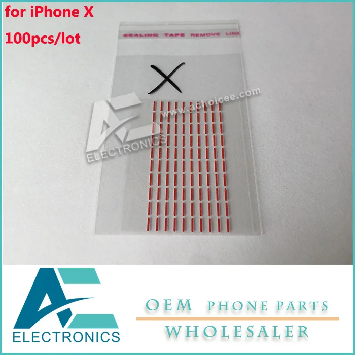 100 шт./лот наклейка для iPhone 12 11 PRO MAX X 8 plus p 7 6p 6 6s индикаторы наклейки с датчиком