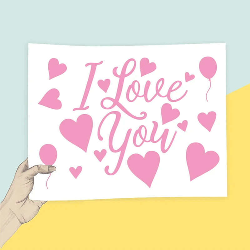 Я люблю тебя свадебные наклейки на воздушные шары украшения для свадебной