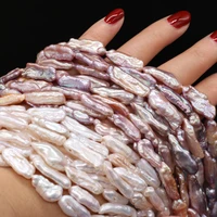 hot selling natural white purple freshwater pearl beads irregular baroque pearls for diy necklace bracelet jewelry making 14