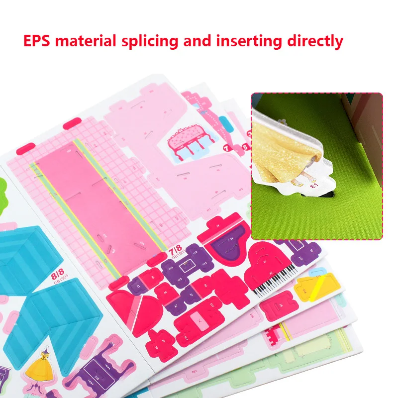 Disney холодное сердце 3D пазл для раннего обучения ледяной Снежный дворец Замок