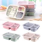 Контейнер для ланча, стандартная сумка для ланча, посуда из пшеничной соломы, контейнер для хранения еды, детский школьный офис