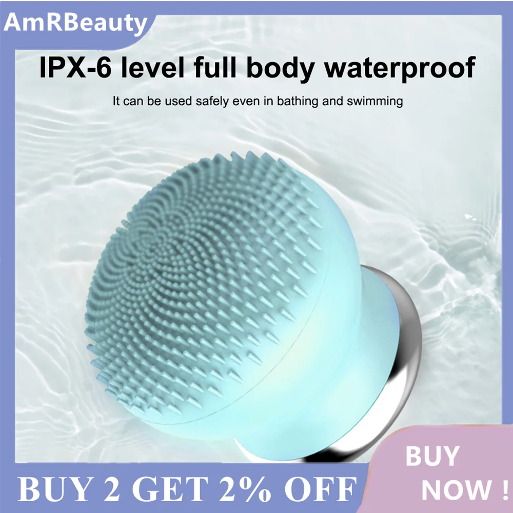 

Double-Sided Silicone Facial Cleanser Brush, Manual Blackhead Removal Brush Facial Cleansing Massage Wash Product
