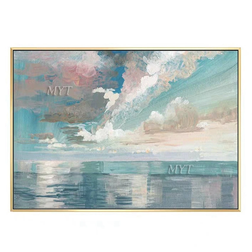 Без рамы Современный домашний декор Настенная картина ручной работы маслом на