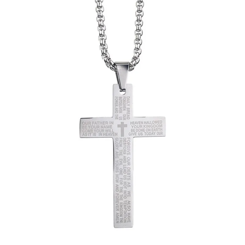 

New Fashion Lovers' Jewelry New Popular Scriptal Necklace Chain Black Verses Word Pendants