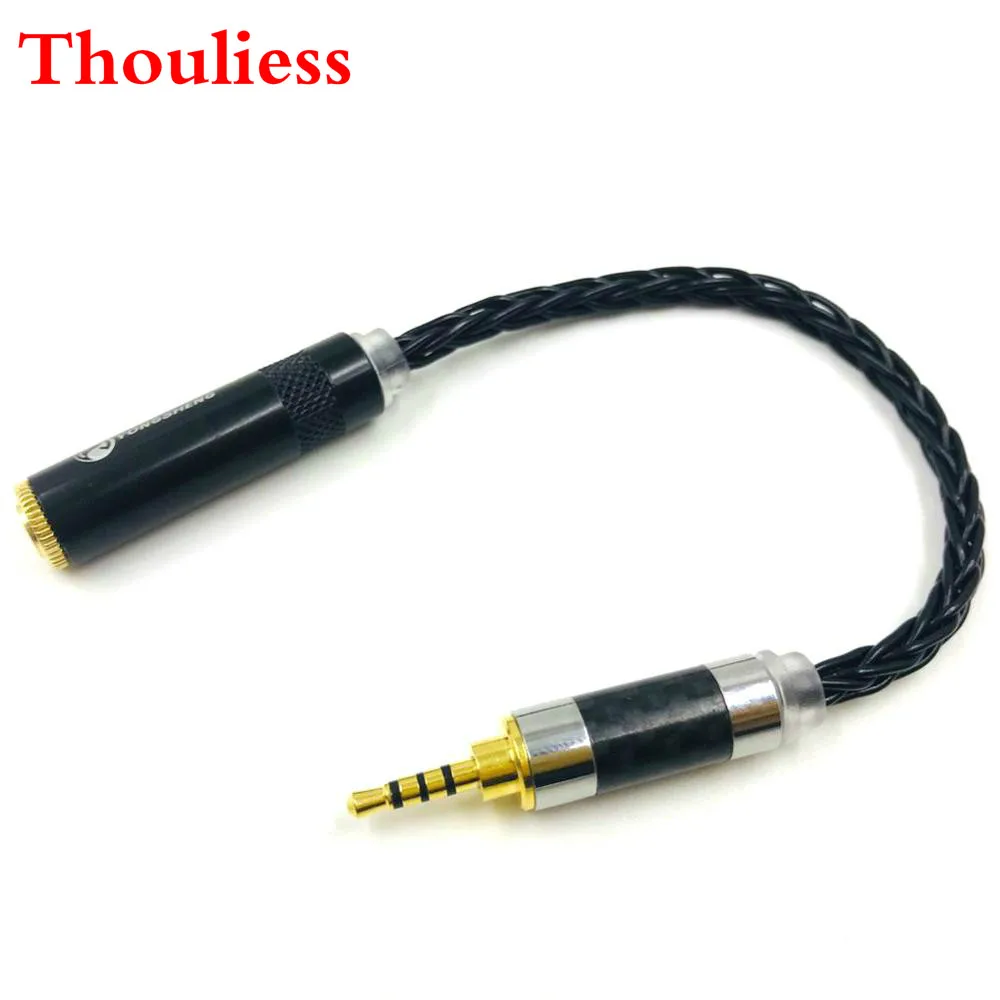 

Thouliess HIFI 10cm 2.5mm TRRS Balanced Male to 3.5mm Stereo Female Audio Adapter Cable for AK240 AK380 AK320 DP-X1 DP-X1A