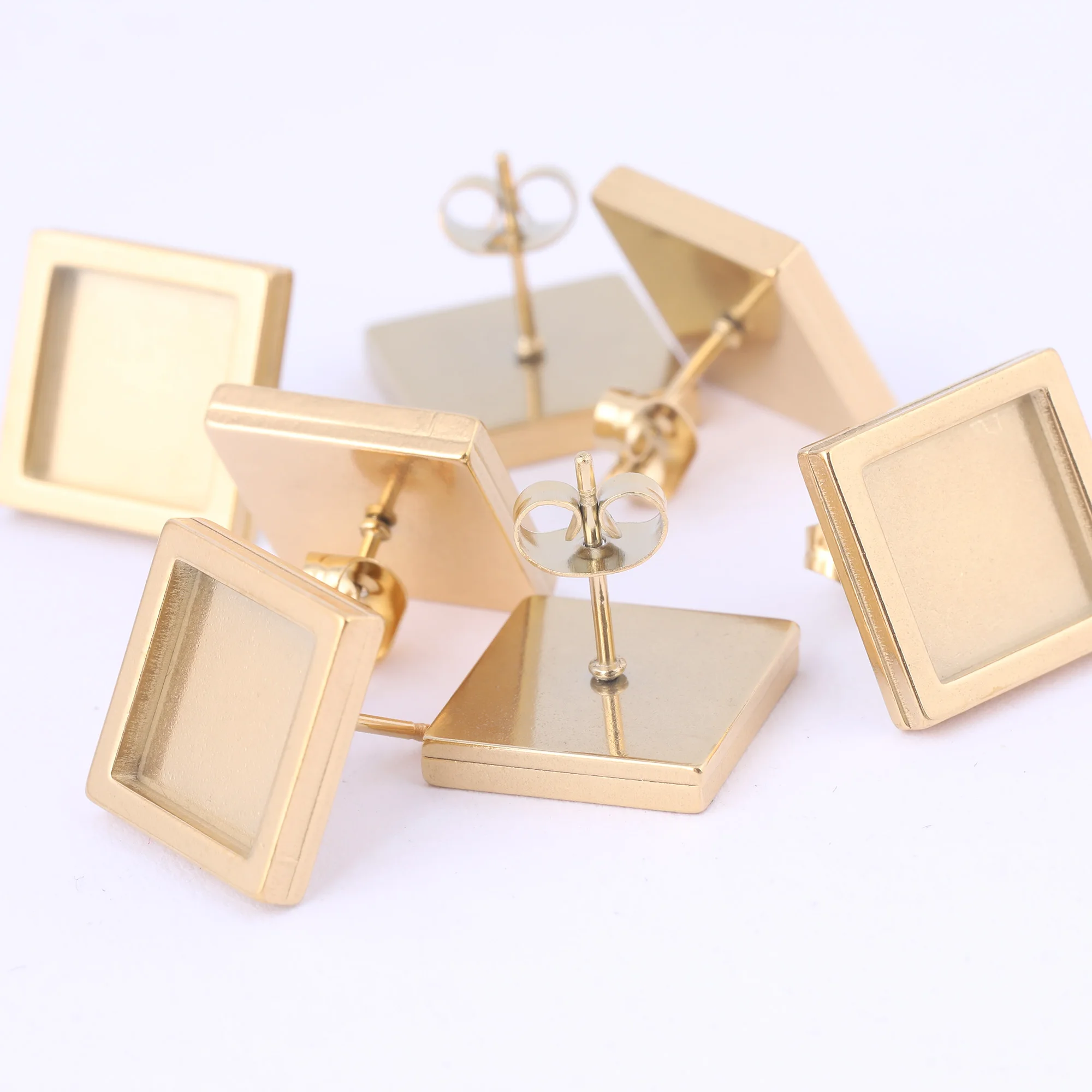 20 шт. заготовки для сережек-гвоздиков из нержавеющей стали | Украшения и