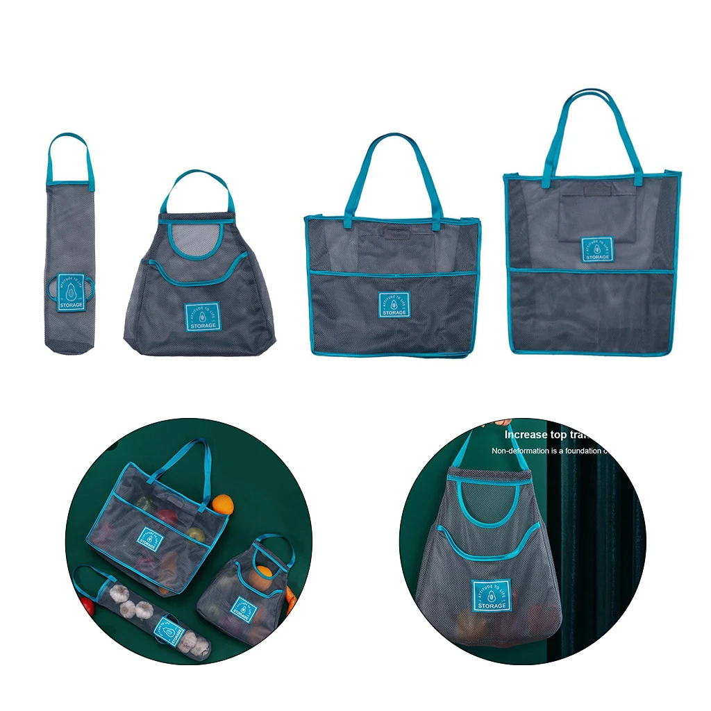 

Ginger Garlic Fruit Vegetable ing Storage Net Bag Reusable Shopping Tote
