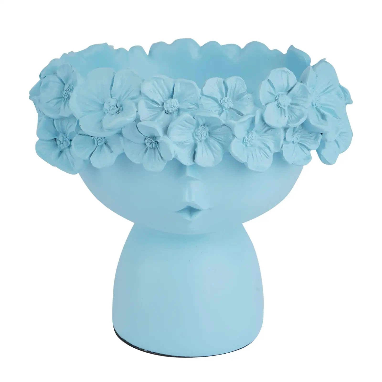 

Cute Girl Head Shaped Cartoon Home Office Decoration Succulent Vase Flowers Pots